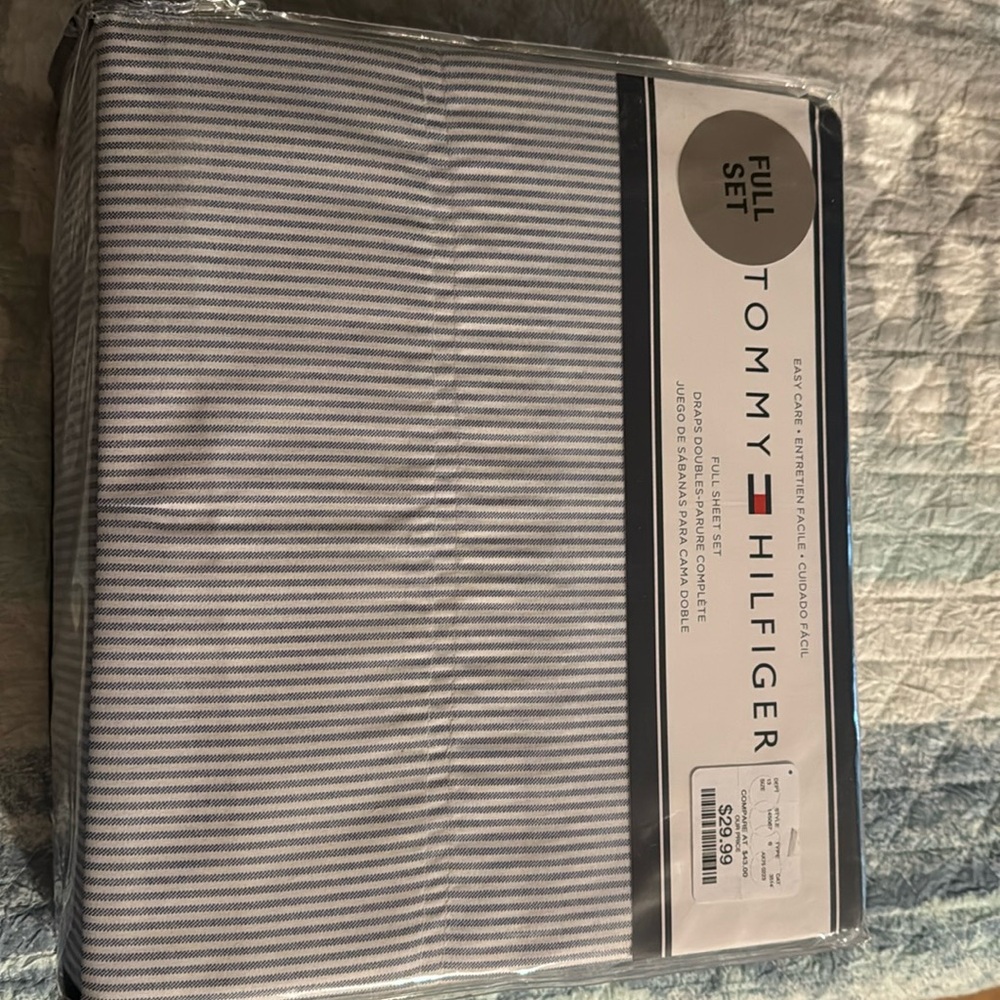 New Tommy Hilfiger Full Sheet Set